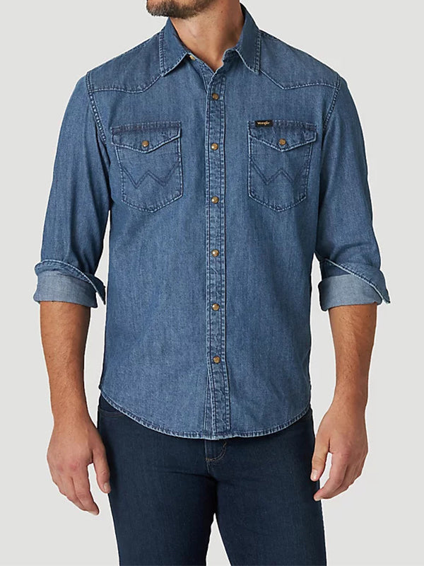 Men's Snap Front Denim Shirt