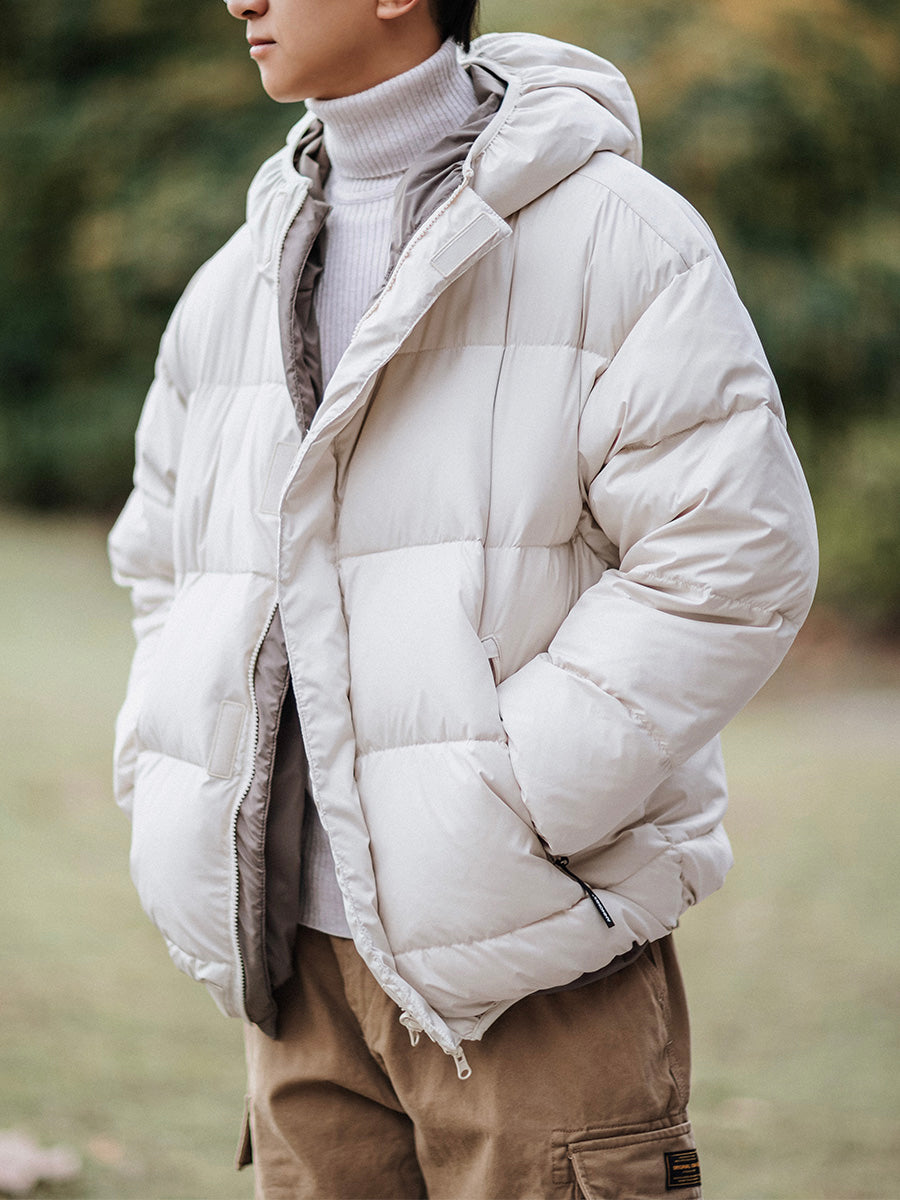 Reversible Hooded Down Jacket