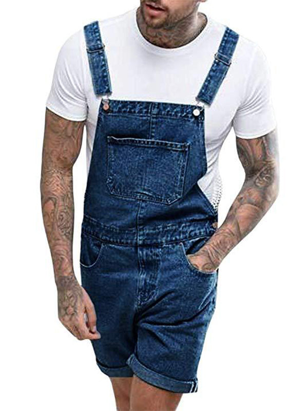 Men's Vintage Casual Denim Romper