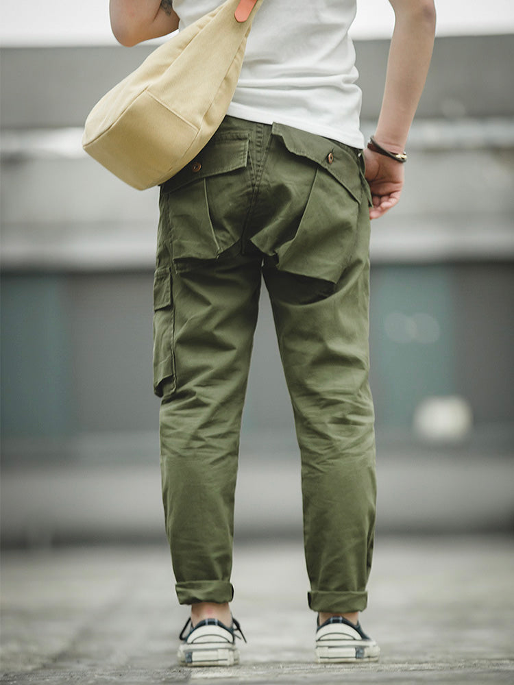 Men's Cargo Pants with Unique Asymmetrical Pockets