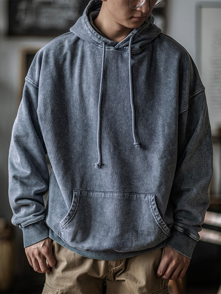 14.5 oz Oversized Vintage-Inspired Washed Hoodie